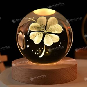 3D Crystal Ball Night Light (Leaf)