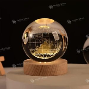 3D Crystal Ball Night Light (Earth)