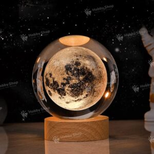 3D Crystal Ball Night Light (Moon)