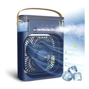 3-in-1 Portable Air Cooler Fan, Humidifier & Purifier (Blue)